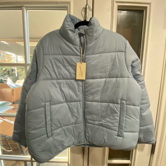 Universal Thread Light Blue Puffer Jacket - Picture 6 of 7
